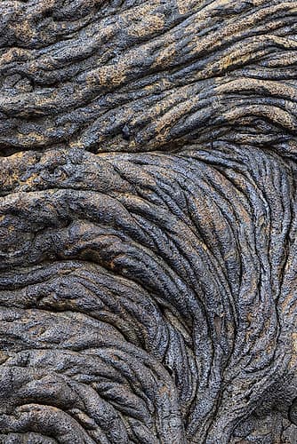 Recent Pahoehoe lava flow-Sullivan Bay-Santiago Island-Galapagos Islands-Ecuador Coastal Print